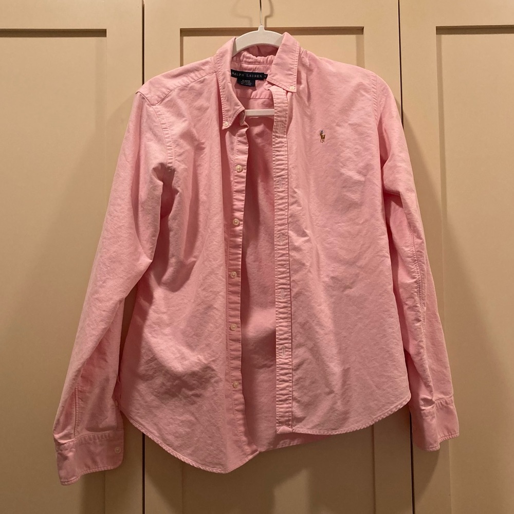 Ralph Lauren Light Pink Button Down Size 12